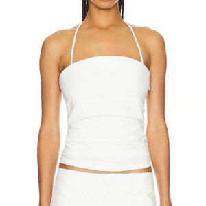 NEW LIONESS 1999 Halter Top in Ivory White Camisole Cami Tank Large